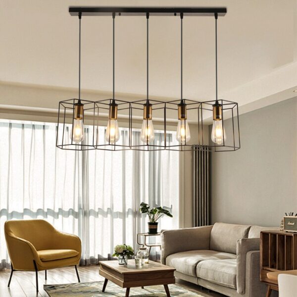 Iron Frame Pendant Light - Image 4