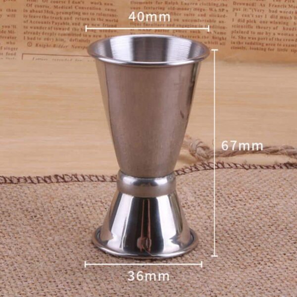 Stainless Steel Cocktail Shaker Set Mixer Strainer Ice Tongs Mixing Spoon  Jigger Pourer Muddler Corkscrew - Image 2