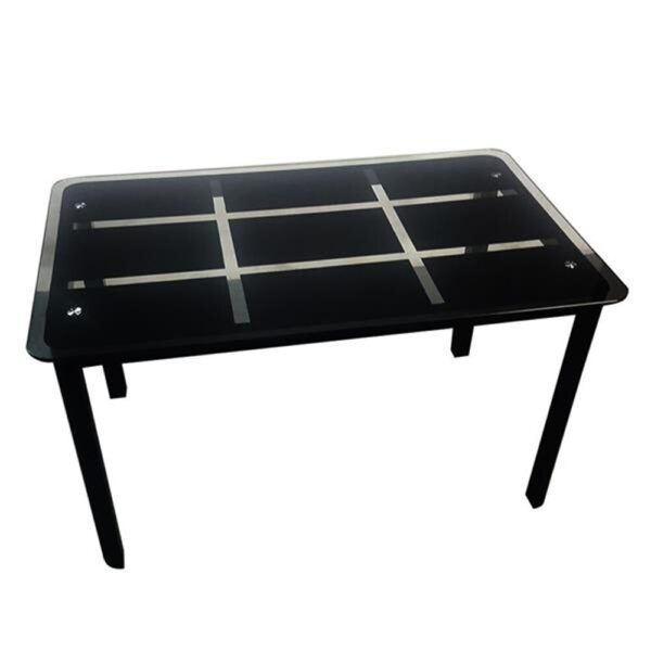 Rectangle Tempered Glass Dining Table - Image 5