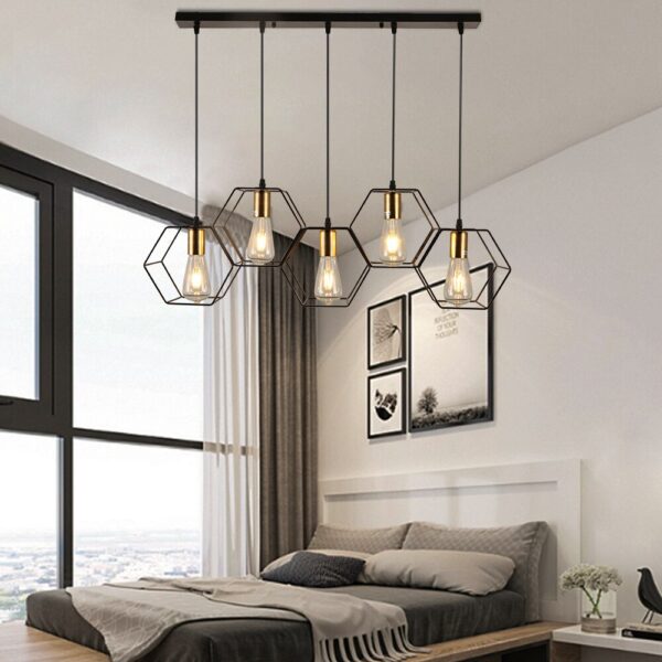 Iron Frame Pendant Light - Image 2