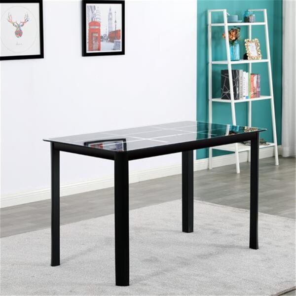 Rectangle Tempered Glass Dining Table - Image 6