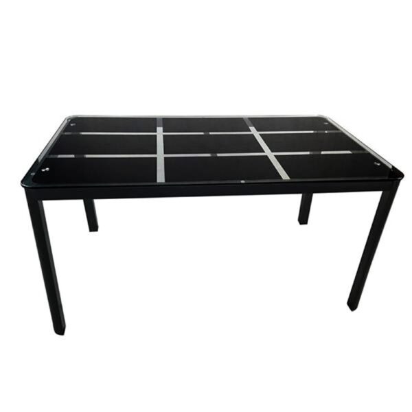 Rectangle Tempered Glass Dining Table