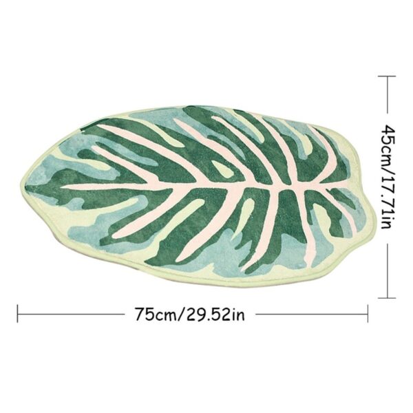 Floor Mat Leaf Shape Kitchen Carpet Entrance Doormat Bedroom Living Room Non-Slip Mats Bathroom - Image 5