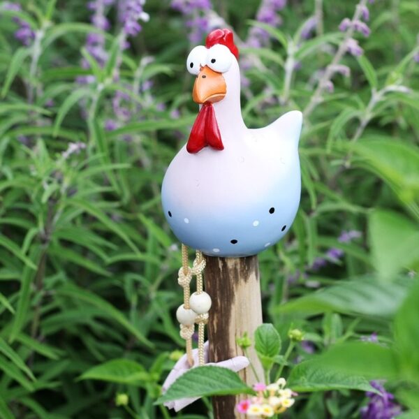 Creative Yard Art Decor Chicken Garden Lawn Plug Funny Hen Rooster Ornaments - Image 7