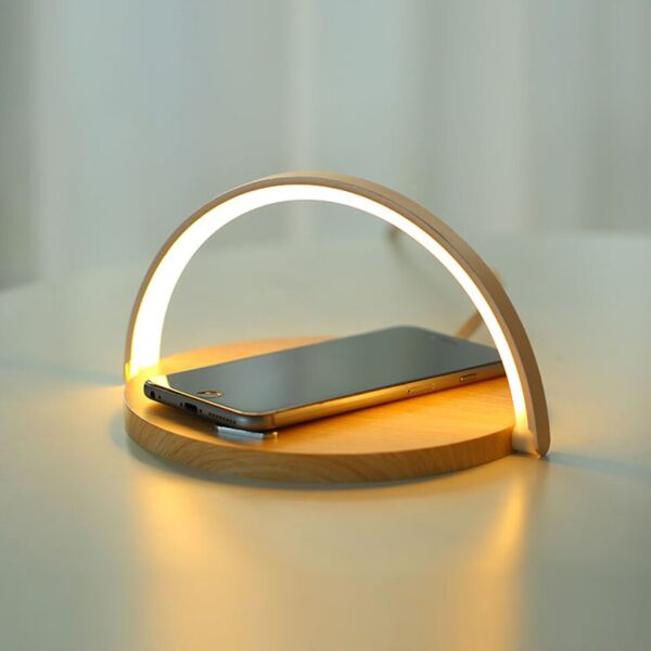 Qi Wireless Charger LED Table Lamp DC5V 10W USB Charging LED
