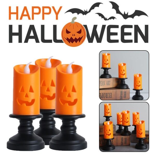 Halloween Candle Light LED Candlestick Lamp Ornaments