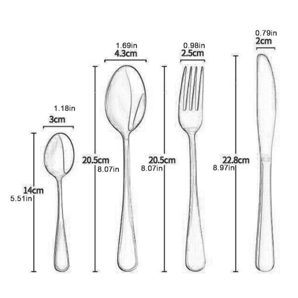 High-end Stainless Steel Tableware Set - Image 6