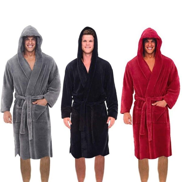 Men Casual Bathrobe