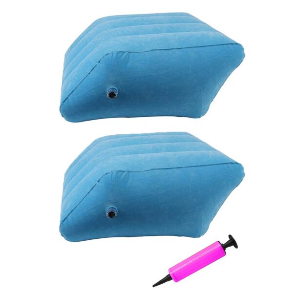 1pcs Inflatable Elevation Wedge Memory Foam Leg Foot Raiser Pillow Support - Image 10