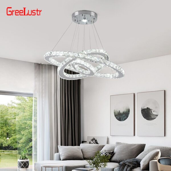 Modern Gold LED Chandelier - Image 2