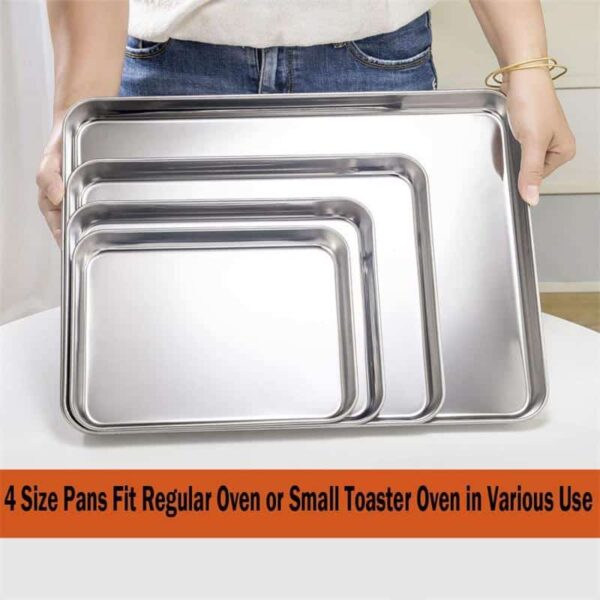 Stainless Steel Baking Tray - Image 5