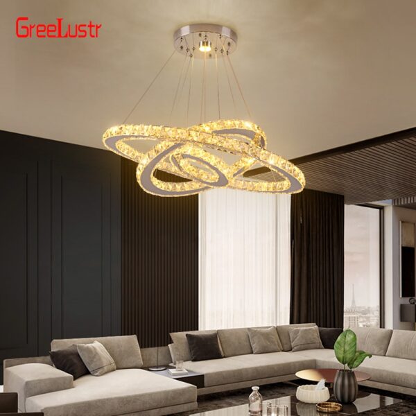 Modern Gold LED Chandelier