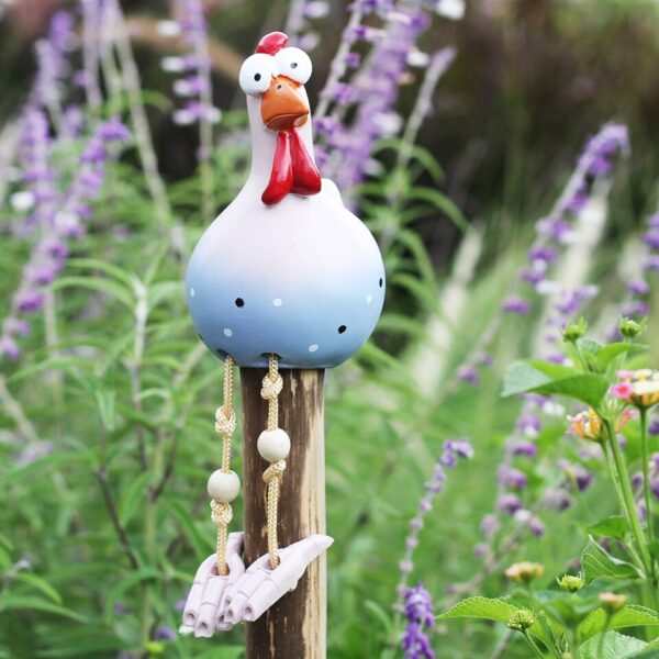 Creative Yard Art Decor Chicken Garden Lawn Plug Funny Hen Rooster Ornaments - Image 4