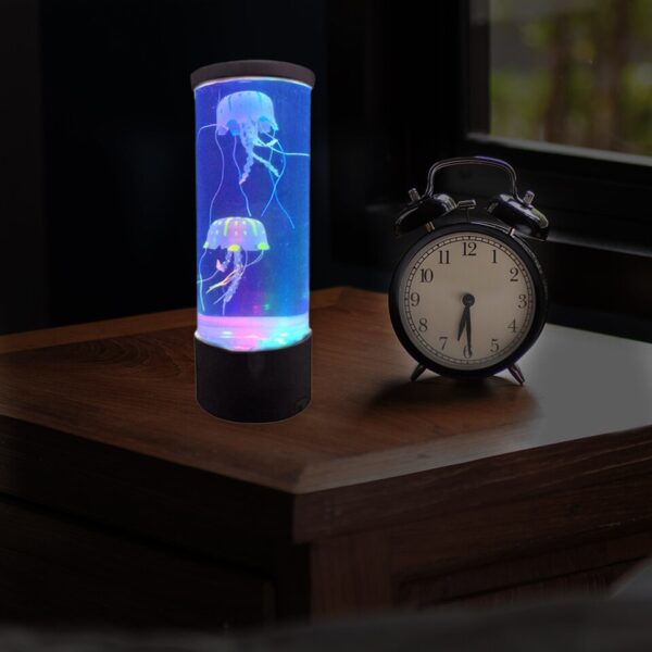 Jellyfish Water Tank Aquarium LED Lamp Color Changing Bedside Lava Night Light for Home Bedroom - Image 6