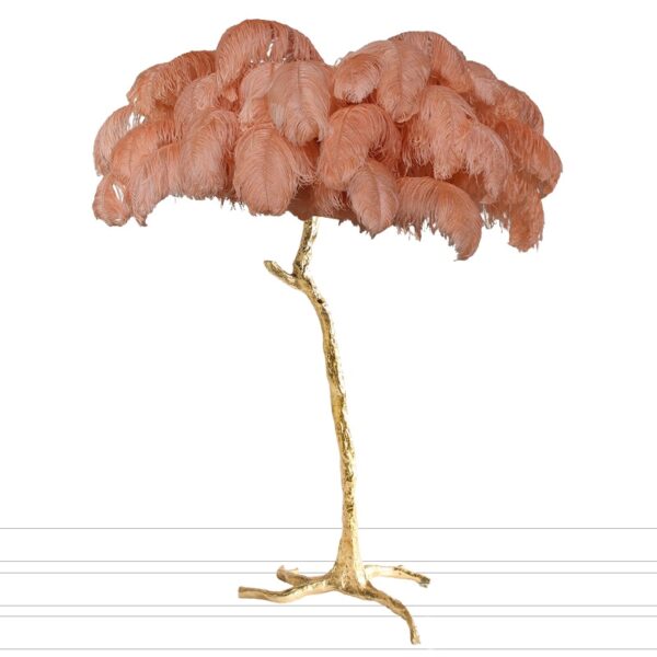 Nordic Ostrich Feather LED Floor Lamp - Image 6