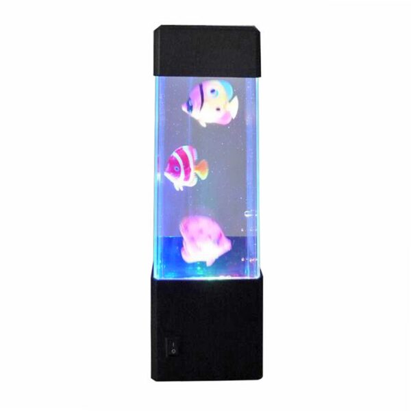 Jellyfish Water Tank Aquarium LED Lamp Color Changing Bedside Lava Night Light for Home Bedroom - Image 9