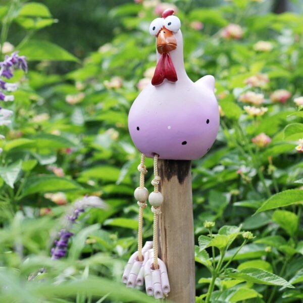 Creative Yard Art Decor Chicken Garden Lawn Plug Funny Hen Rooster Ornaments - Image 5