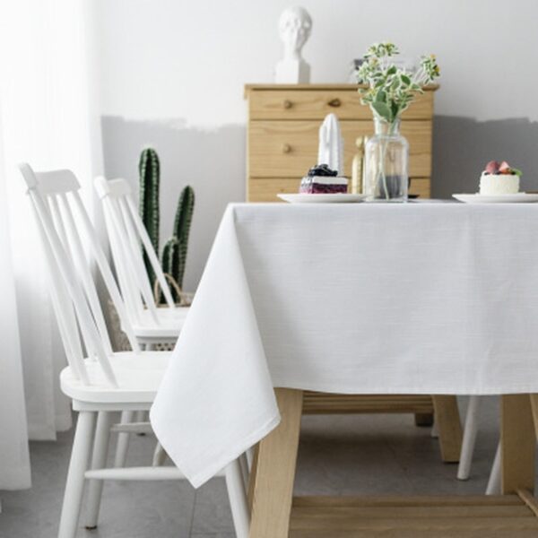 Linen Minimalist Style Tablecloth - Image 2