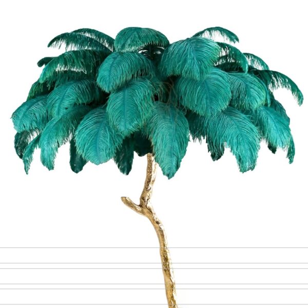 Nordic Ostrich Feather LED Floor Lamp