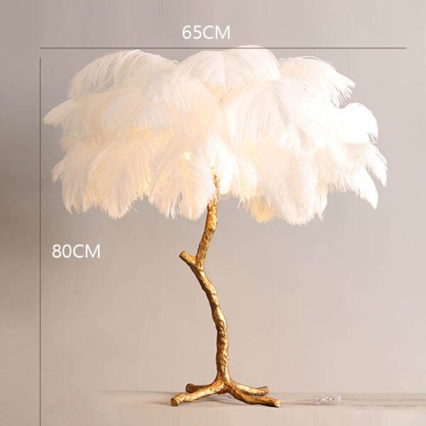 Nordic Ostrich Feather LED Floor Lamp - Image 7