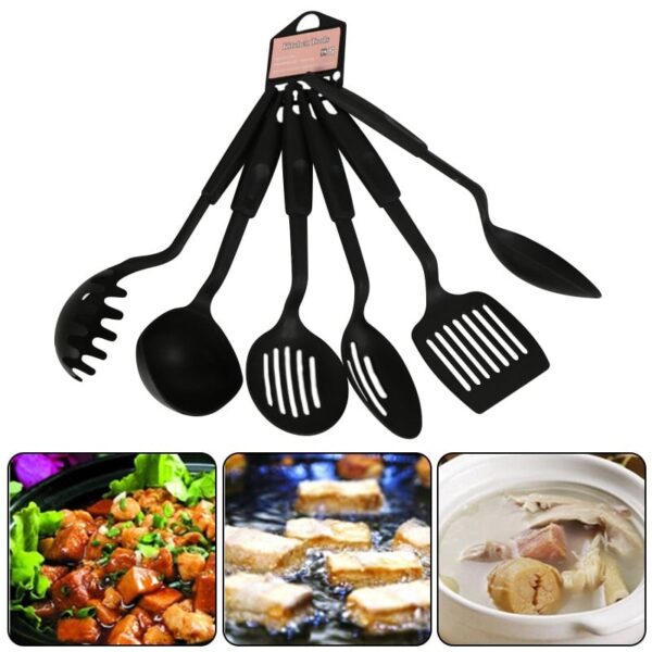 Black 6pcs/set Kitchen Utensils Set - Image 3