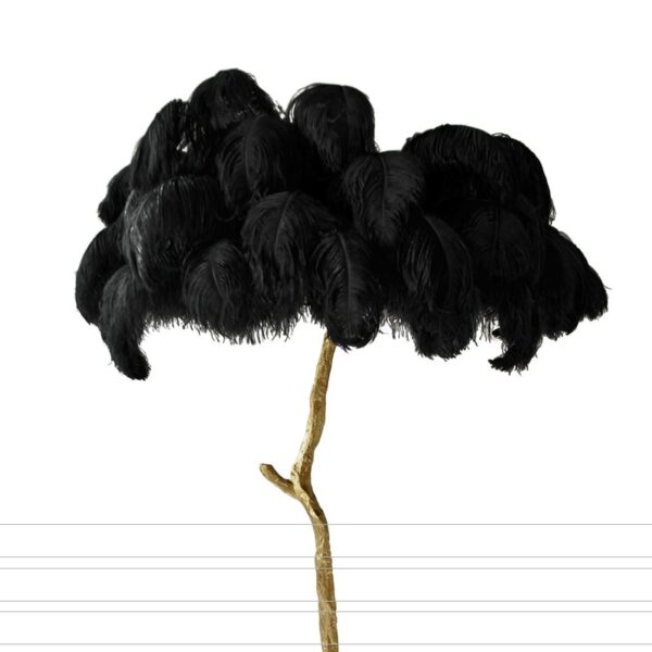 Nordic Ostrich Feather LED Floor Lamp - Image 4