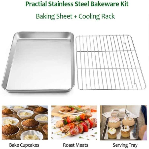 Stainless Steel Baking Tray - Image 2