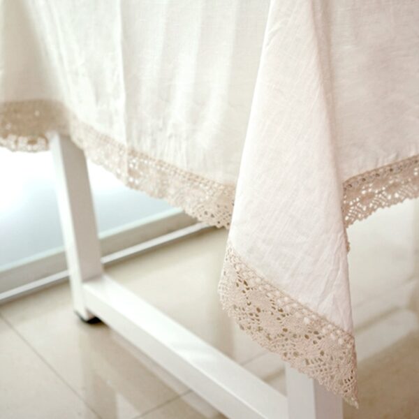 Solid Color Linen Tablecloth - Image 5