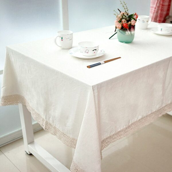 Solid Color Linen Tablecloth - Image 4