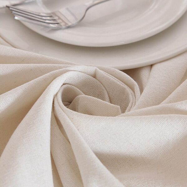 White Linen Tablecloth - Image 6