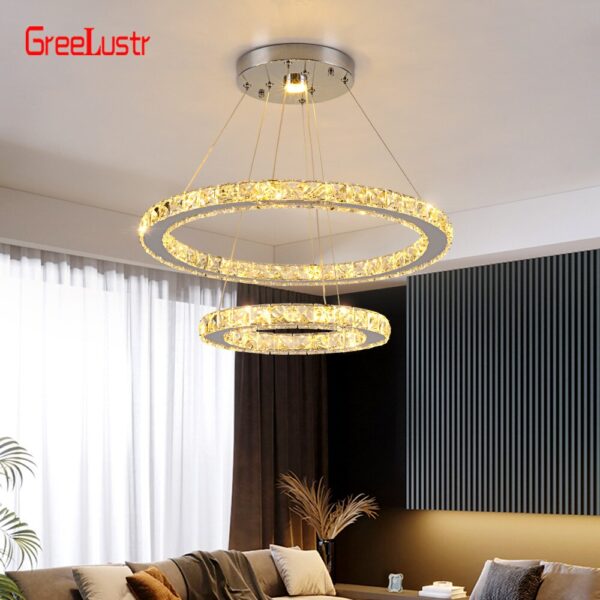 Modern Gold LED Chandelier - Image 3