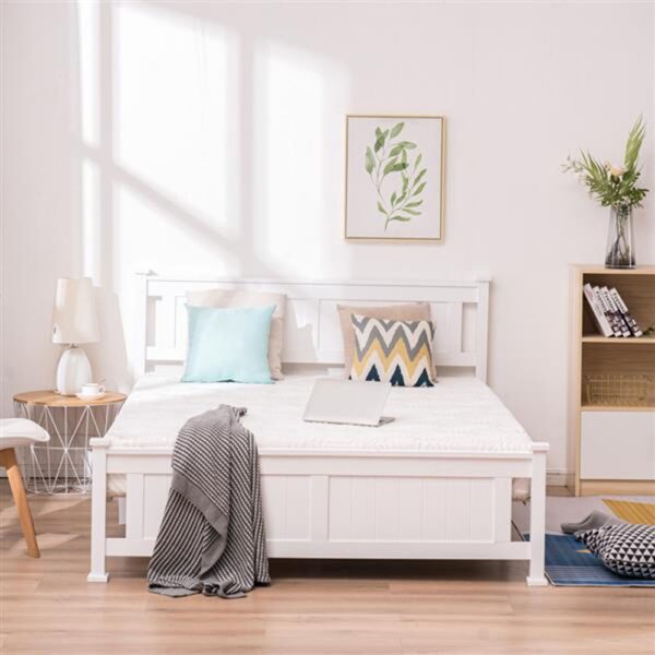 Modern White Full Bed