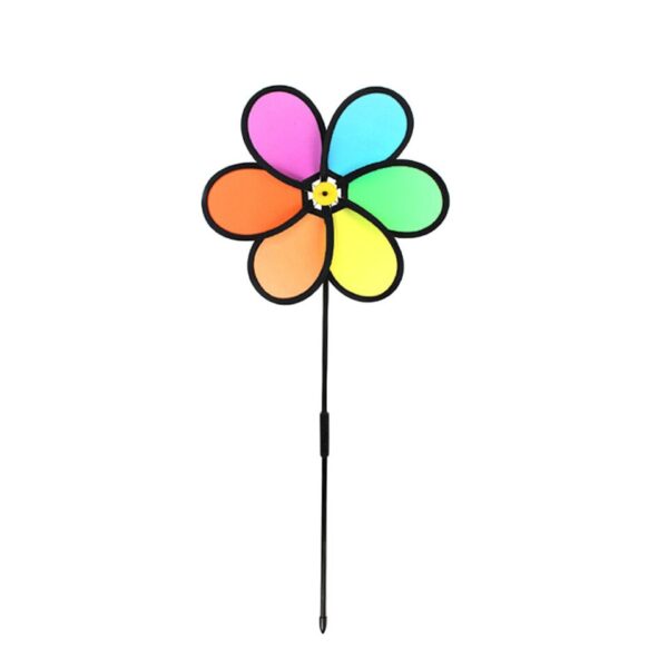 Colorful Rainbow Flower Windmill - Image 4