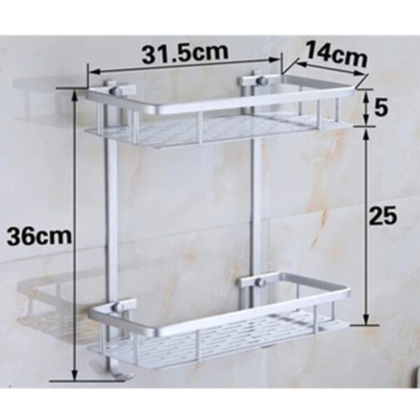 2 Layer Bathroom Shelf - Image 5