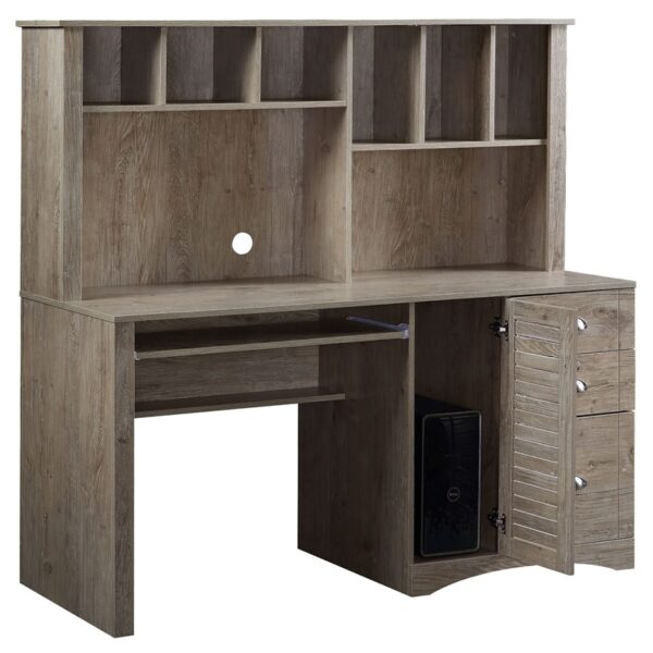 Home Office Computer Desk with Hutch - Image 3