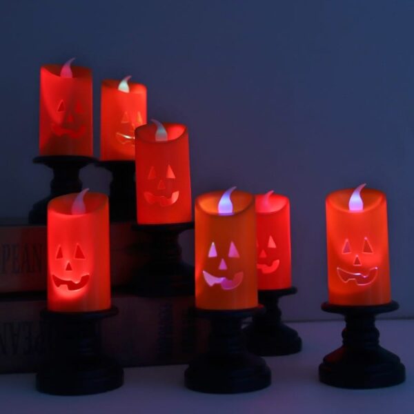 Halloween Candle Light LED Candlestick Lamp Ornaments - Image 2