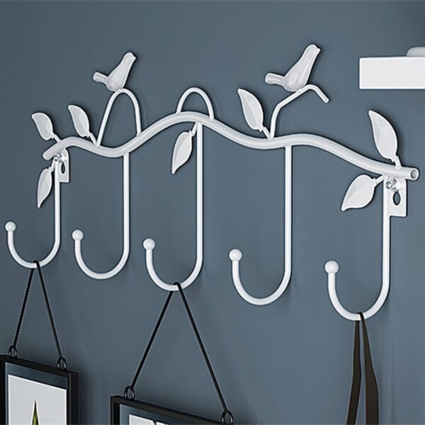 Birds Metal Wall Coat Rack and Hat Rack Multi-Function Mounted Hook Hangers For Livingroom Bedroom Decorative Hook Up - Image 2