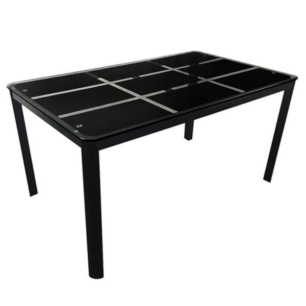 Rectangle Tempered Glass Dining Table - Image 4