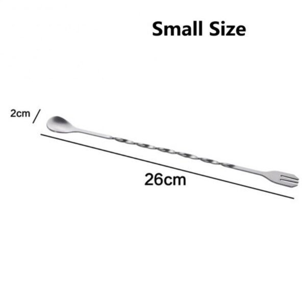 Stainless Steel Cocktail Shaker Set Mixer Strainer Ice Tongs Mixing Spoon  Jigger Pourer Muddler Corkscrew - Image 17