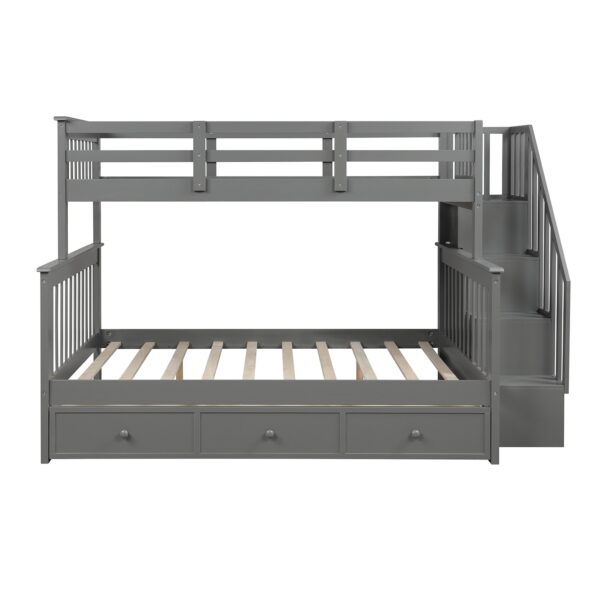 Twin-Over-Full Bunk Bed With Drawer Storage - Image 3