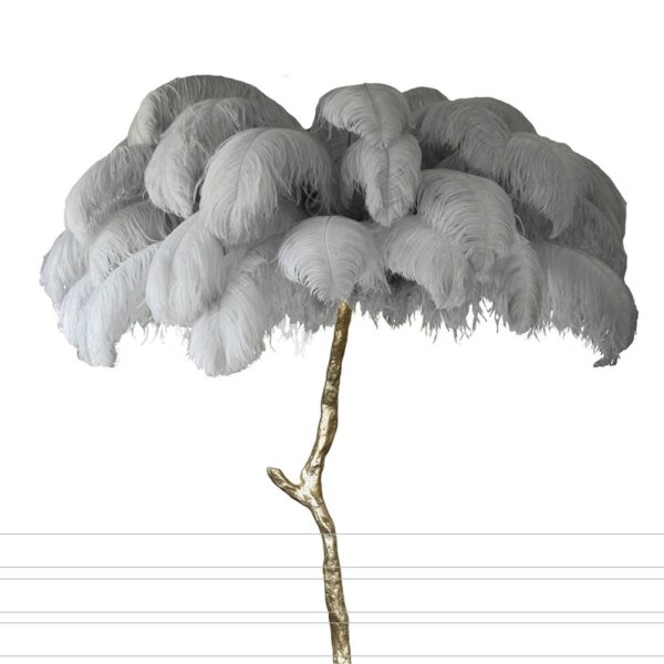 Nordic Ostrich Feather LED Floor Lamp - Image 13