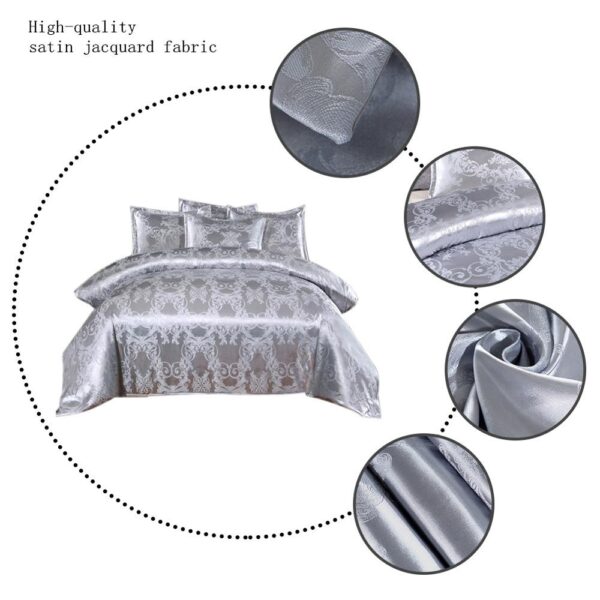 3 Piece Satin Bedding Set - Image 6