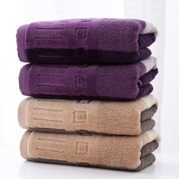 Square 34cm Cotton Dark Striped Hand Towel Not Lint Quality Handkerchief Cleaning Towel - Image 6
