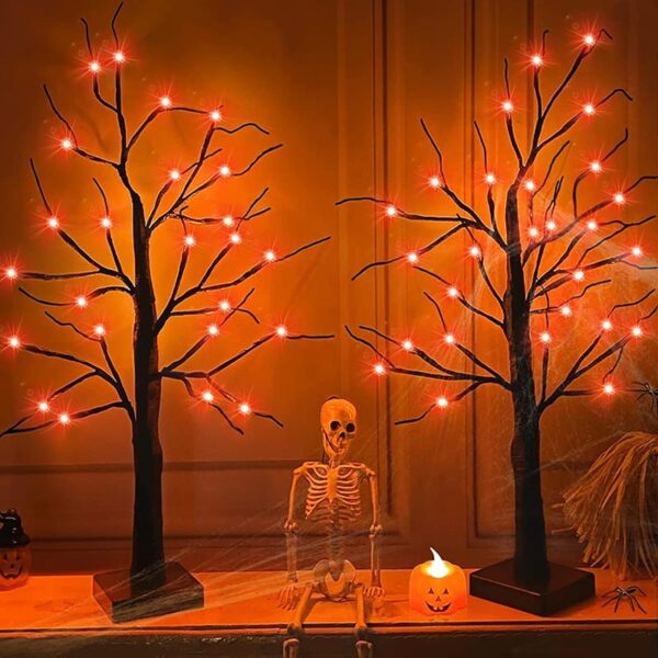 Halloween LED Birch Tree Light Tree LED Lamp DIY Landscape Tree Night Lamp