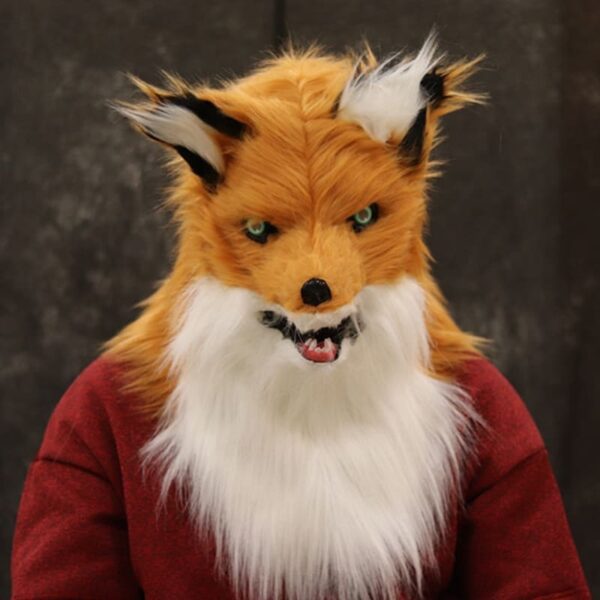 Movable Mouth Fox Mask Halloween Costume - Image 5