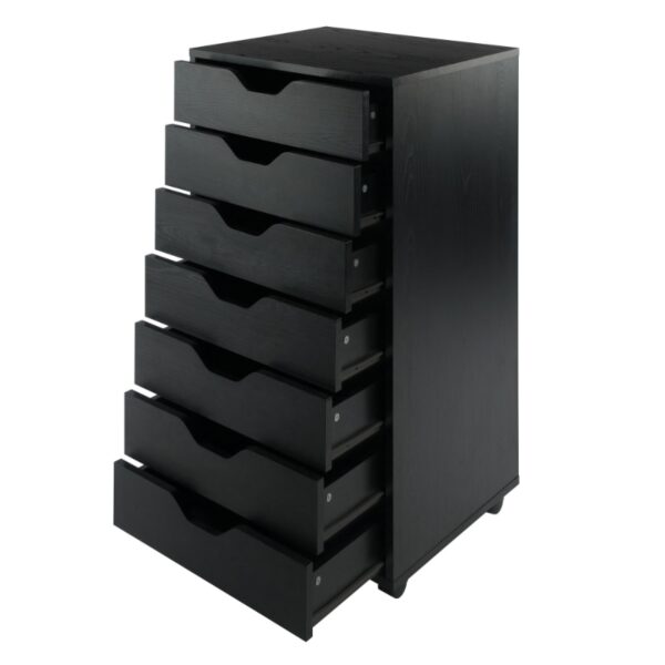 Winsome Wood Halifax 7-Drawer Cabinet, Black Finish - Image 6