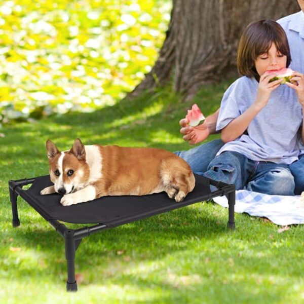 Outdoor Dog Bed Foldable Elevated Dog Bed With Removable Canopy Portable - Image 7