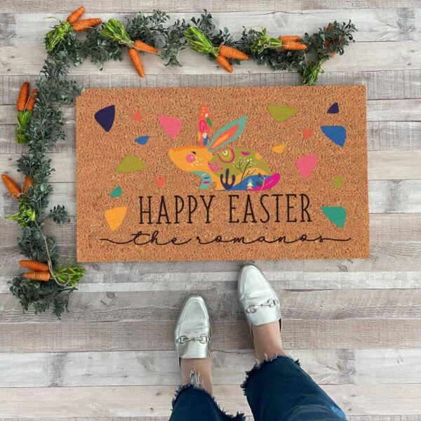 Funny Easter Bunny Funny English Door Mat Anti Slip Dirty Door Rug - Image 8