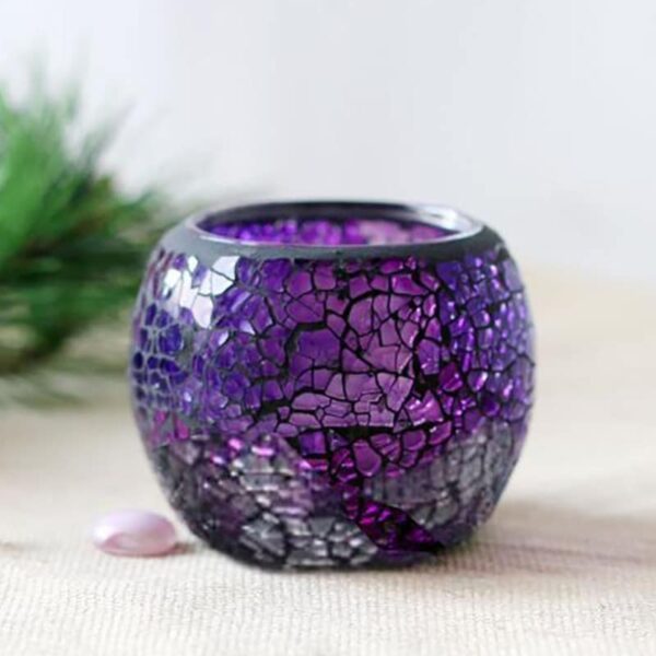 Mosaic Glass Candle Holders Romantic Dinner Home Decoration - Image 4