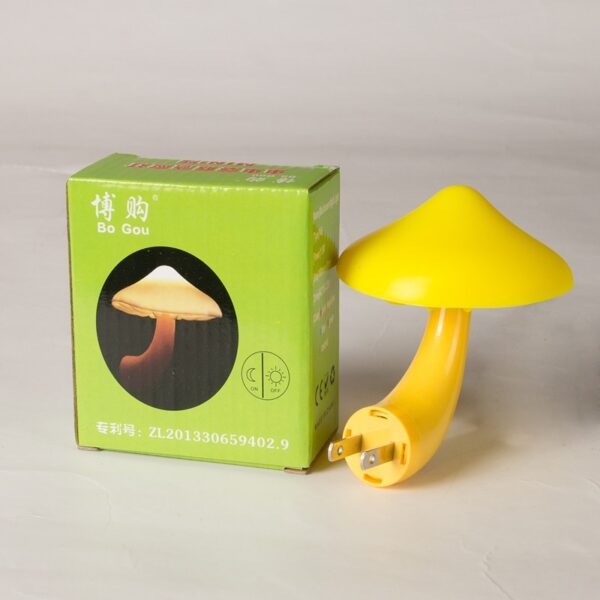 EU US Plug LED Night Light Mushroom Wall Socket Lights Lamp for Bedroom Home Decoration - Image 6